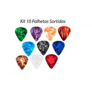 Palhetas Para Guitarra Violão Ukulele & Viola KIT com 10 Palhetas