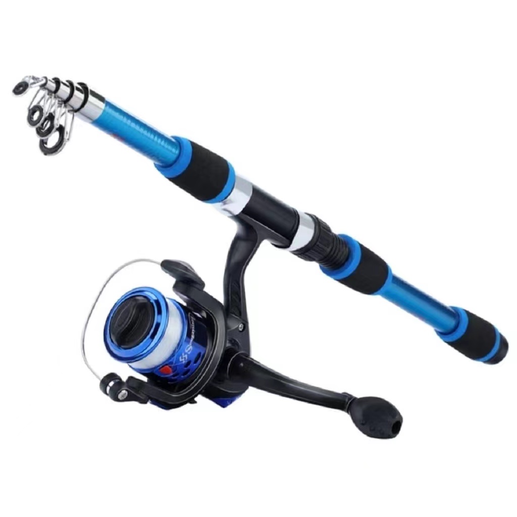 kit Vara Telescópica 1,80m 20lb + Molinete Ht200 3 Rolamentos pesca Vara molinete mulinete vara telescopica