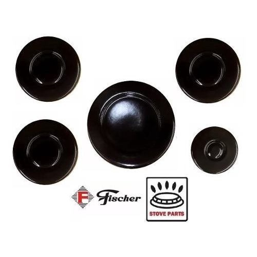 Kit Espalhador Tampa Peças Cooktop Fogão Fisher 5 Bocas