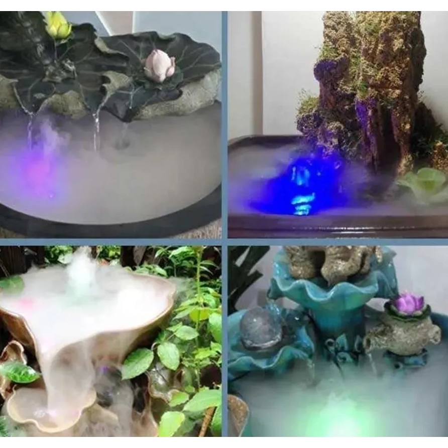 nebulizador com Led, difusor, maquina de fumaça para fontes — imagem 2 de 2