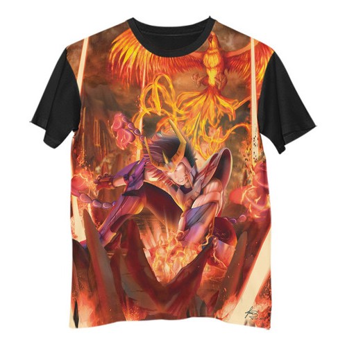 Camisa Camiseta Anime Cdz Ikki Golpe Fantasma De Fênix 1268