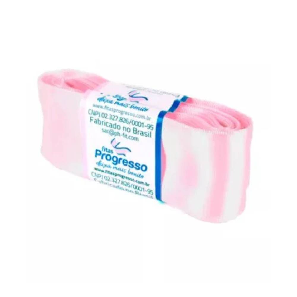 Fita de Cetim Progresso 38mm nº9 - 10m 206 Rosa Claro - 1un