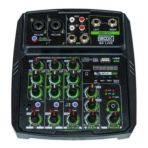 Mixer Mesa Interface Boxx B4 Live Usb Rec Bluetooth P3 Otg