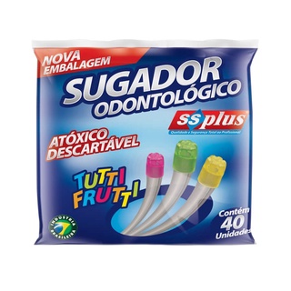 Sugador Odontológico Descartável com 40 SSPlus