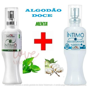 Kit 2 Desodorante Intimo 35ml Menta e Algodão Doce Hotflowers em Oferta na Shopee