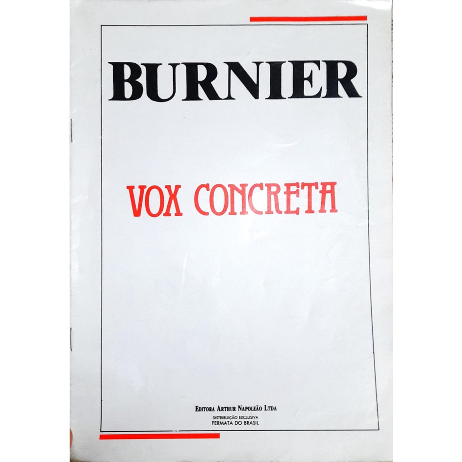 Partitura para 4 Vozes e Piano Vox Concreta