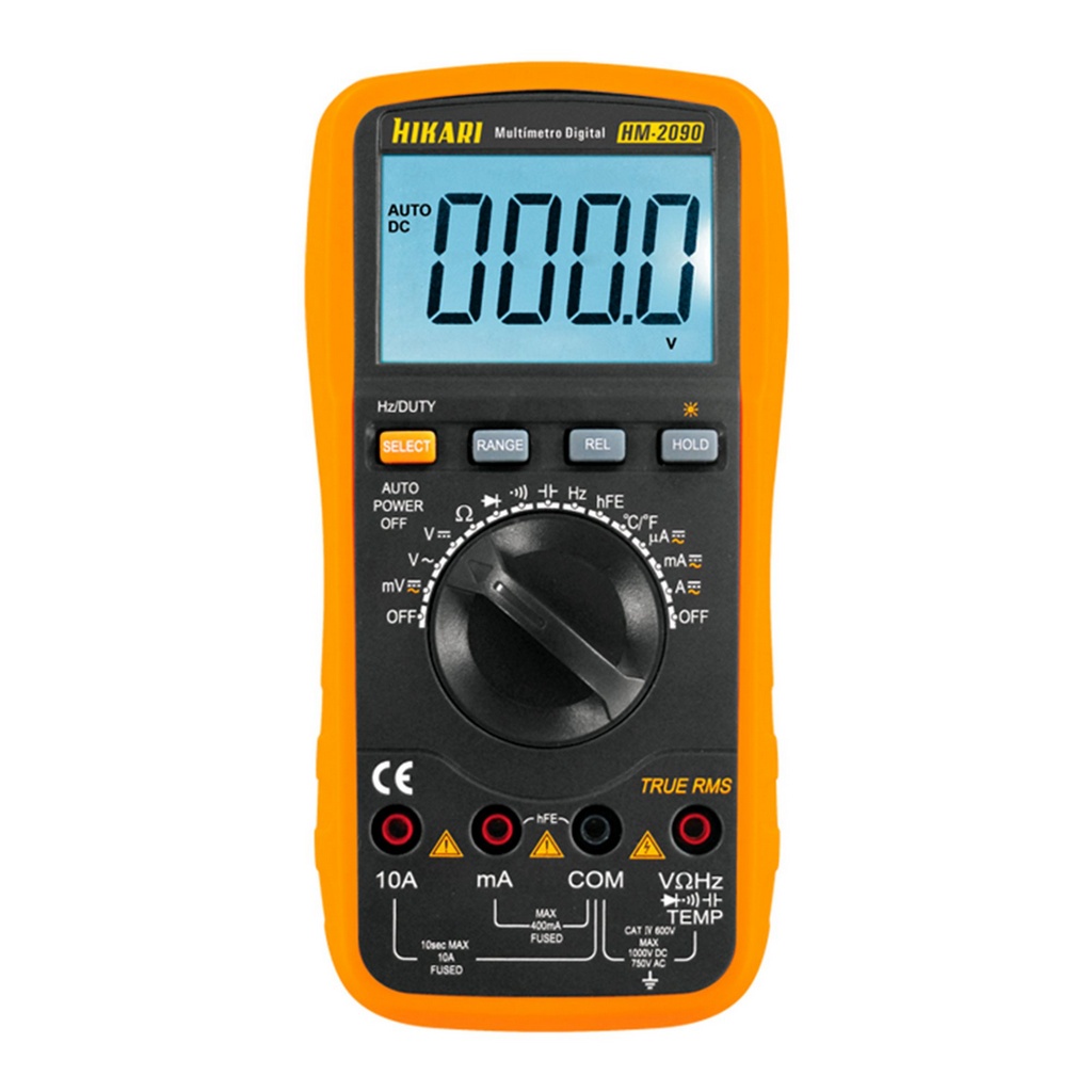 Multímetro Digital True RMS Display LCD Hikari HM-2090