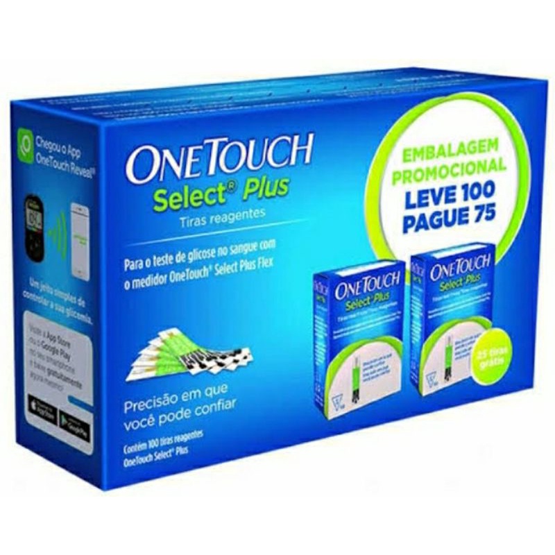 100 tiras One touch Select Plus Original