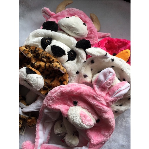 Touca Infantil Gorro Bichinhos/Animais Pelúcia Fofinha Inverno Variadas Tamanho Único