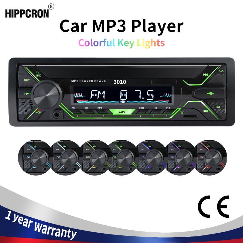 Auto Radio Automotivo Udio Din Mp Fm Player Receptor Bluetooth Est Reo Wx Com Remoto Aux