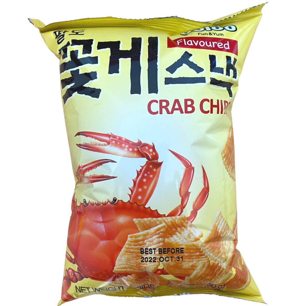 Salgadinho Snack Coreano Paldo Crab Chips Sabor Caranguejo