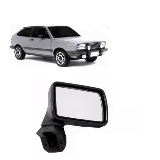 Retrovisor Lado Direito Gol Saveiro Parati Voyage 1983 1984 1985 1986 1987 Sem Controle