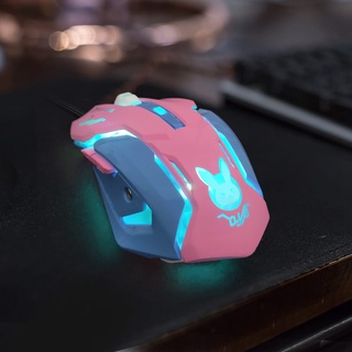 Mouse gamer overwatch roxo para pc com luzes 2400 dpi usb | Shopee Brasil