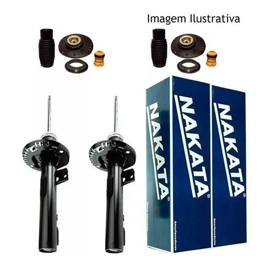 2 Amortecedores Nakata + Kit Peugeot 206 1999/2009