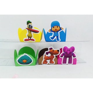 Forminhas Formas Pocoyo kit 50 unds/ 100/ 200 personalizadas para festa Doce brigadeiro em Oferta na Shopee