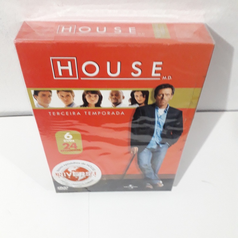 BOX - DVD - Dr House Terceira Temporada Completa ( Lacrado ) | Shopee ...
