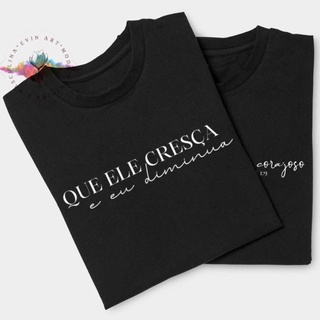 Blusa T-shirt Feminina Frase Que Ele Cresça 100% Algodão Moda Evangélica Tumblr