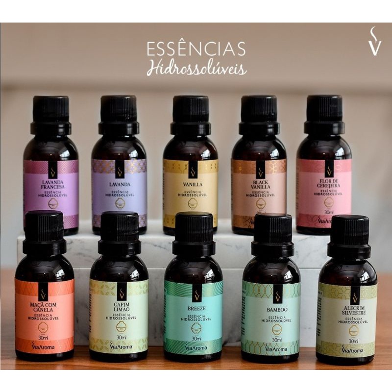 Essência Hidrossolúvel - essência a base de água difusor Ultrassônico - Via Aroma