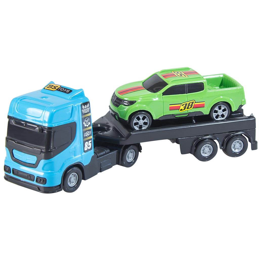Brinquedo Caminhao Com Pick Up Mini Reboque Guincho - Bs Toys em Oferta na Shopee