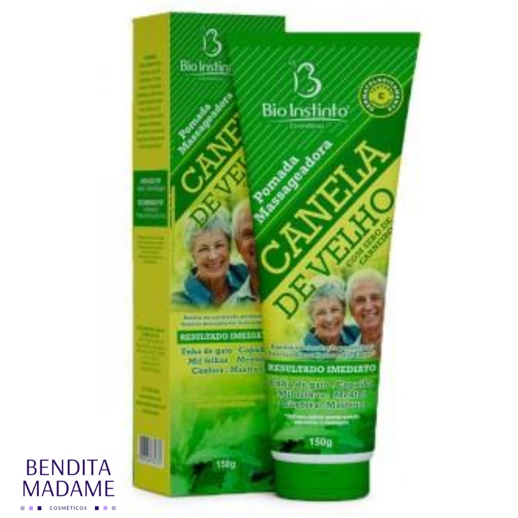 Pomada Massageadora Canela de Velho 150g - Bio Instinto em Oferta na Shopee