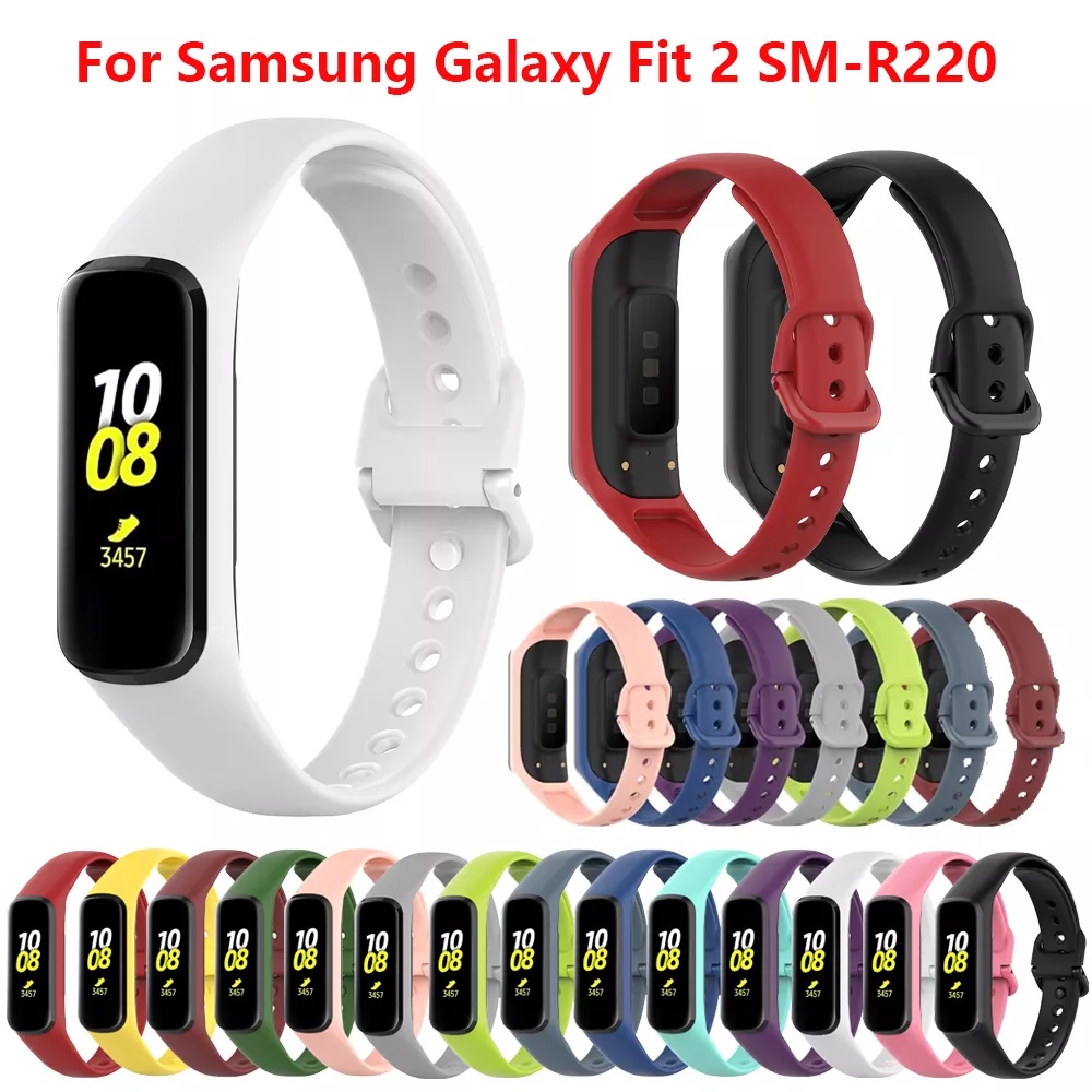 Pulseiras De Silicone Para Relógio Smart watch Samsung Galaxy Fit2 Sm-r220 Galaxy Fit 2 R220