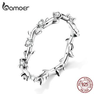 Anel Bamoer Fashion Prata 925 Ramo De Amor SCR625