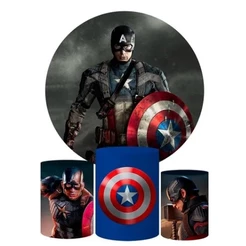 Trio Capa Cilindro + Painel Tema America Veste Fácil Heroi