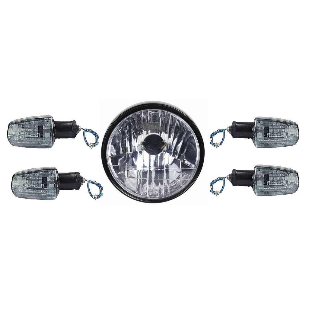 Kit Farol CG Titan150 KS ES ESD FAN 150 2004 A 2008 + 4 PISCA Titan 125/150 FUMÊ