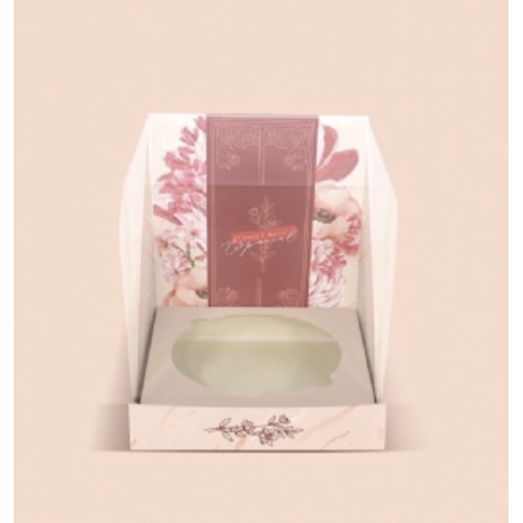 10 caixas panetone com visor acetato 17x17x20  500 g linha rose - Home & Living