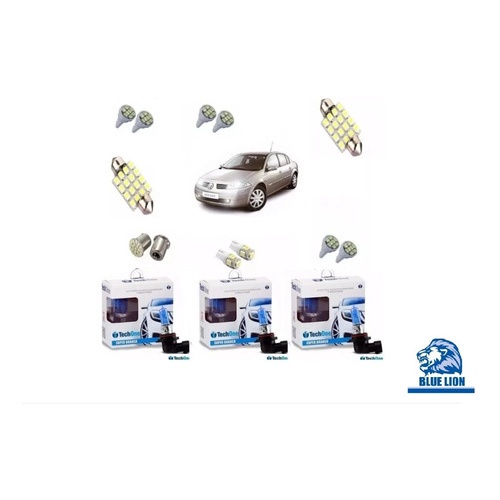 Megane 2007 A 2010  Kit Lampada Farol + Led