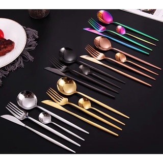 jogo de talheres faqueiro Cozinha utensílio Kit 4 Peças em Inox