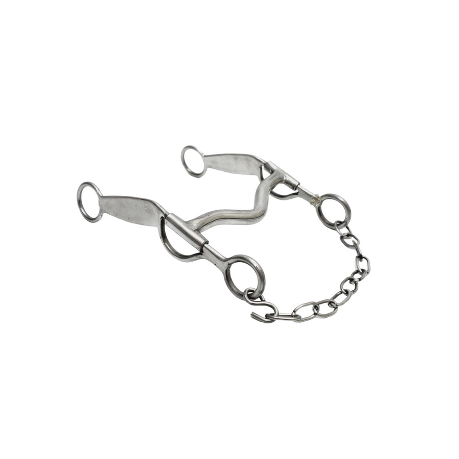 Freio Inox Bocal Alto Fernandinho Para Cavalo
