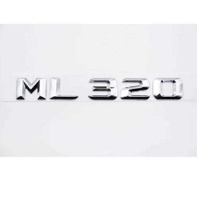 1 emblema ml 320 ml320 cromado mercedes benz original
