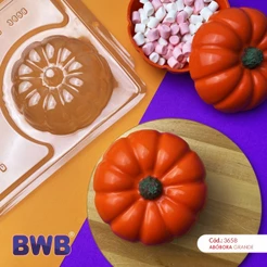1~4 Forma ABÓBORA GRANDE De Acetato BWB 3 Partes com Silicone - 3658 - SP Abóbora Grande (CHOCO)