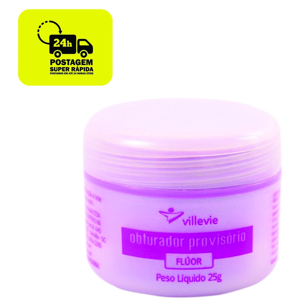 Restaurador / Obturador Provisório c/ Flúor - Villevie - 25g