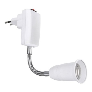Haste Flexível Soquete E27 Adaptador Lâmpada Tomada 20 Cm