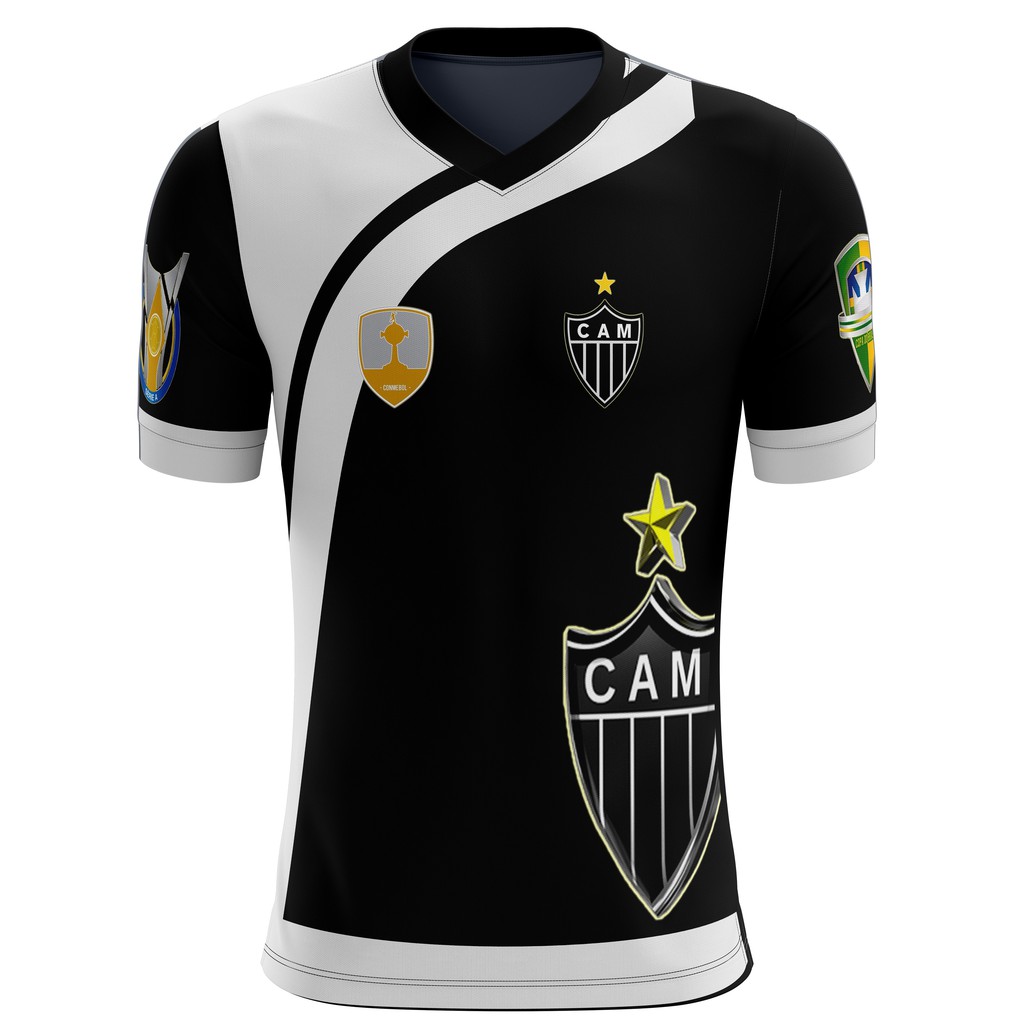 Camisa Camiseta Torcedor Atletico Mg Personalizada Estampa Total Shopee Brasil