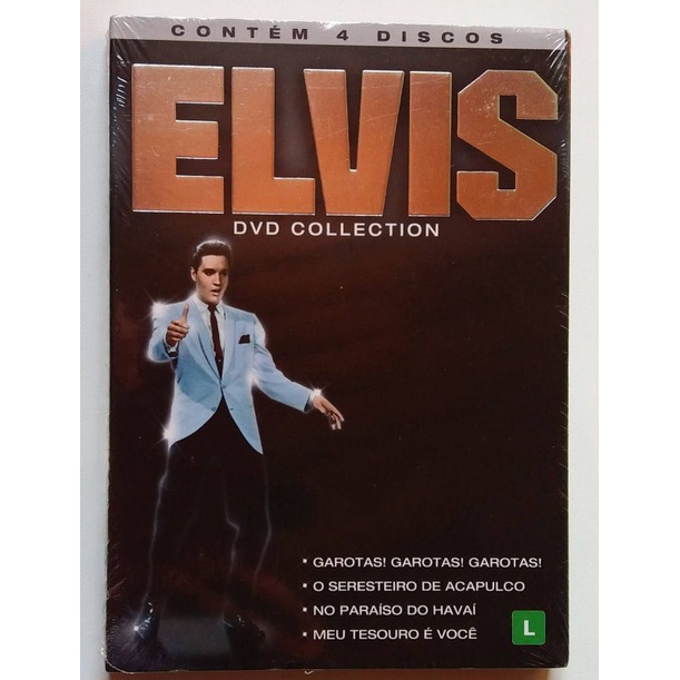 Box Dvd Elvis Presley Collection - 4 Filmes - Novo Lacrado