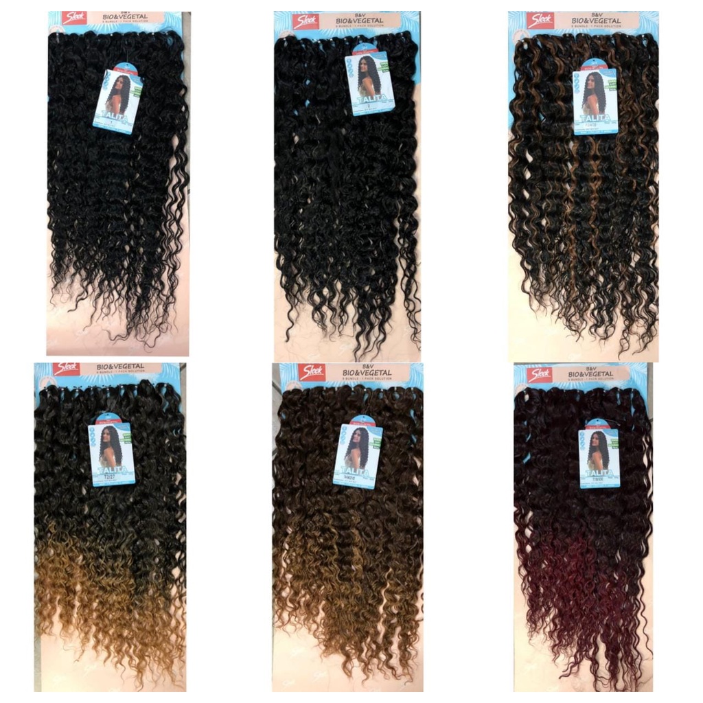 Cabelo Cacheado Orgânico de  Biofibra Sleek 320G 70CM CROCHET - TALITA