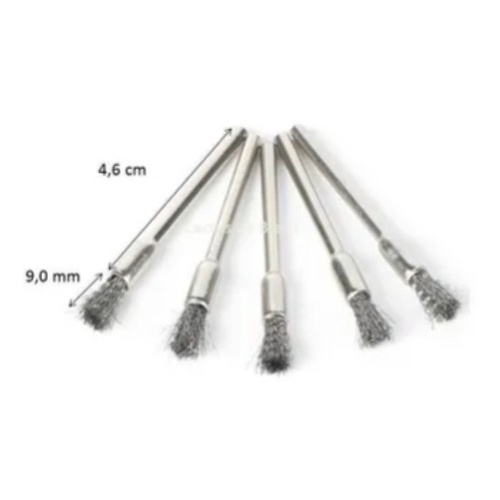 Robson Pincel De Aço - Kit Com 10 Pçs - Dremel/mini Retifica
