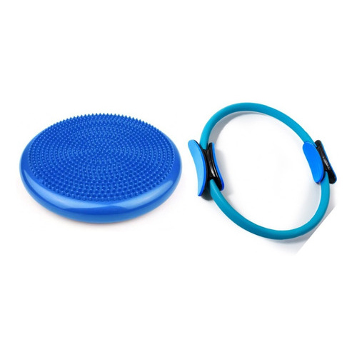 Kit Disco De Equilíbrio Fisioterapia E Arco Anel De Pilates