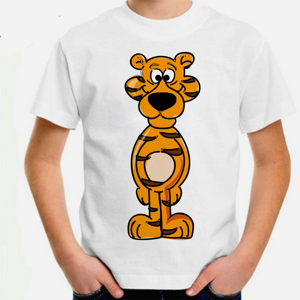 Camisa Infantil Para Crianca Memino Menina Animais Juvenil Do 1 Ao 14 Desenho Tigre Shopee Brasil - 3 camisas roblox c seu nome camiseta baby look personalizada