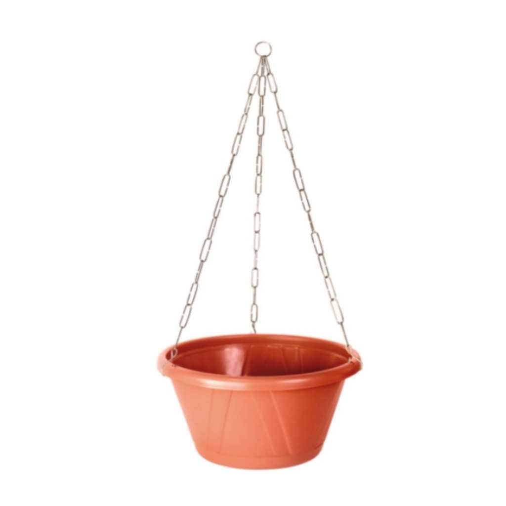 Vaso Cuia Suspenso de Parede Nobre De Plástico Cor Cerâmica - Cuia + Prato + Corrente - Promoção!