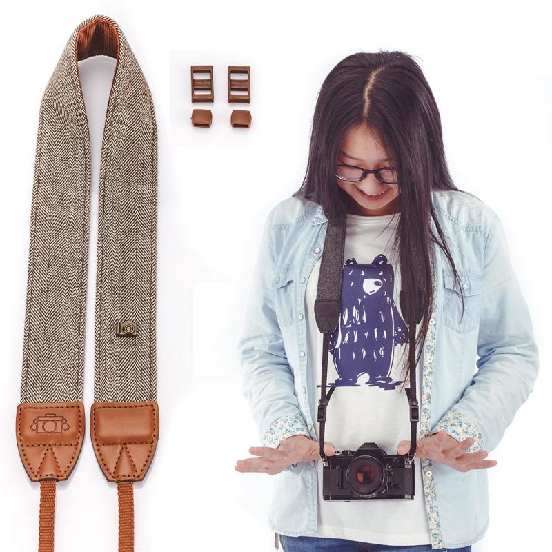 Alça De Ombro e Pescoço Estilo Retrô para Câmeras Dslr