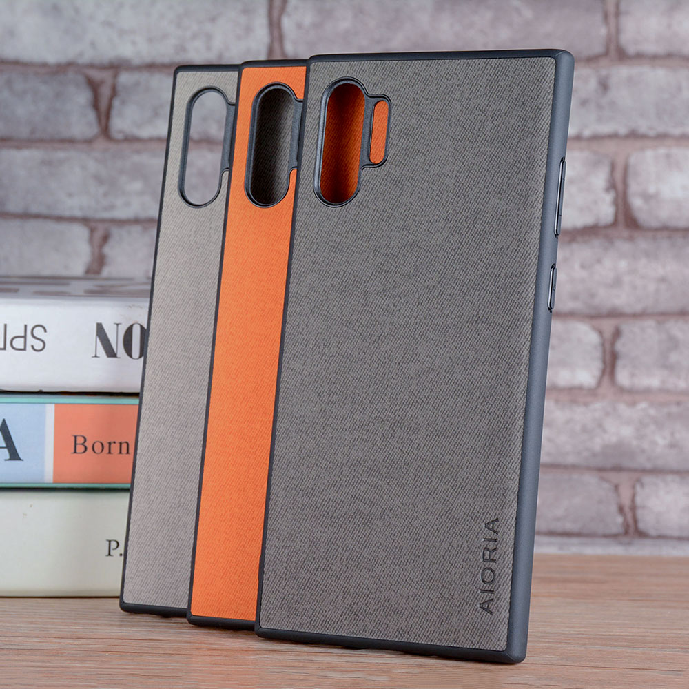 Caso Para Samsung Galaxy Note 10 5g Nota 10 Além De Coque Têxtil De Luxo Pele De Couro Macio Tpu Tampa Do Telefone Difícil Para Galaxy Note 10 Lite Caso A81