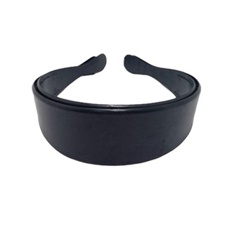 Kit 12 Tiara Arco Arquinho Plástico Forrar/Encapar/Costumizar Larga Preta - 40mm / 4cm