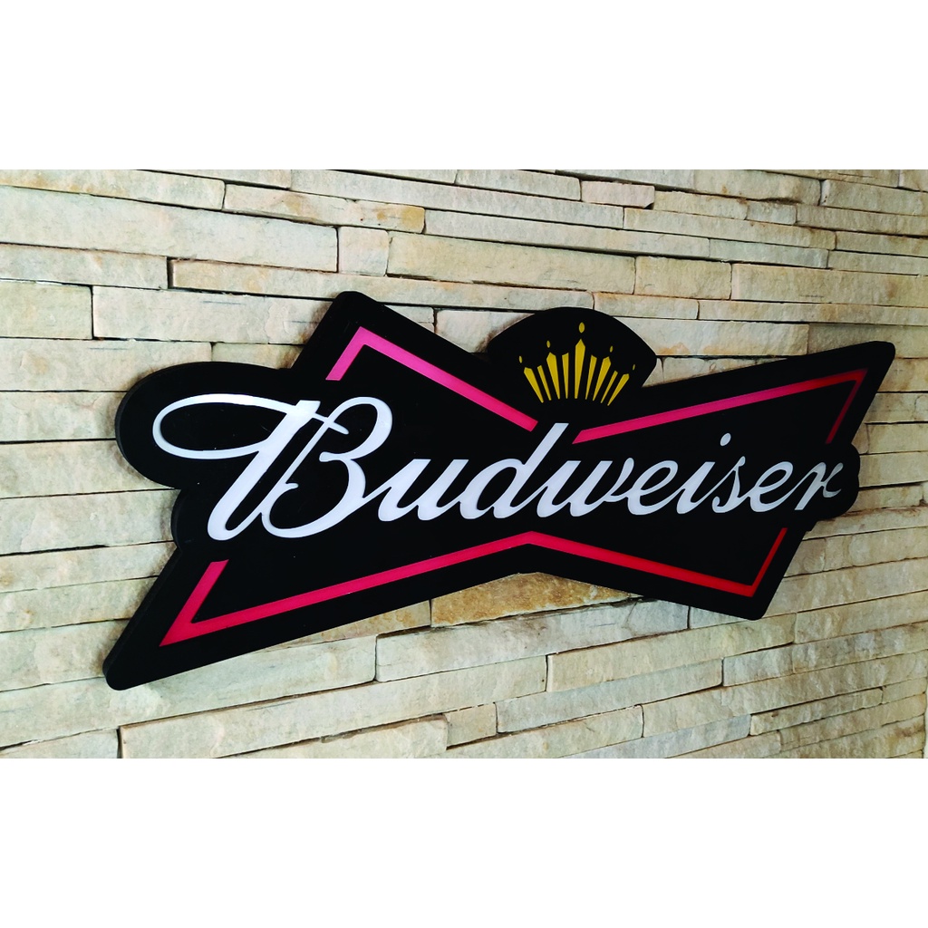 Luminária Budweiser Bar Churrasqueira Cerveja Decoração Shopee Brasil