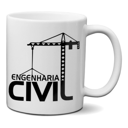 Caneca Profissões Engenharia Civil Caneca Universitária Para Presente