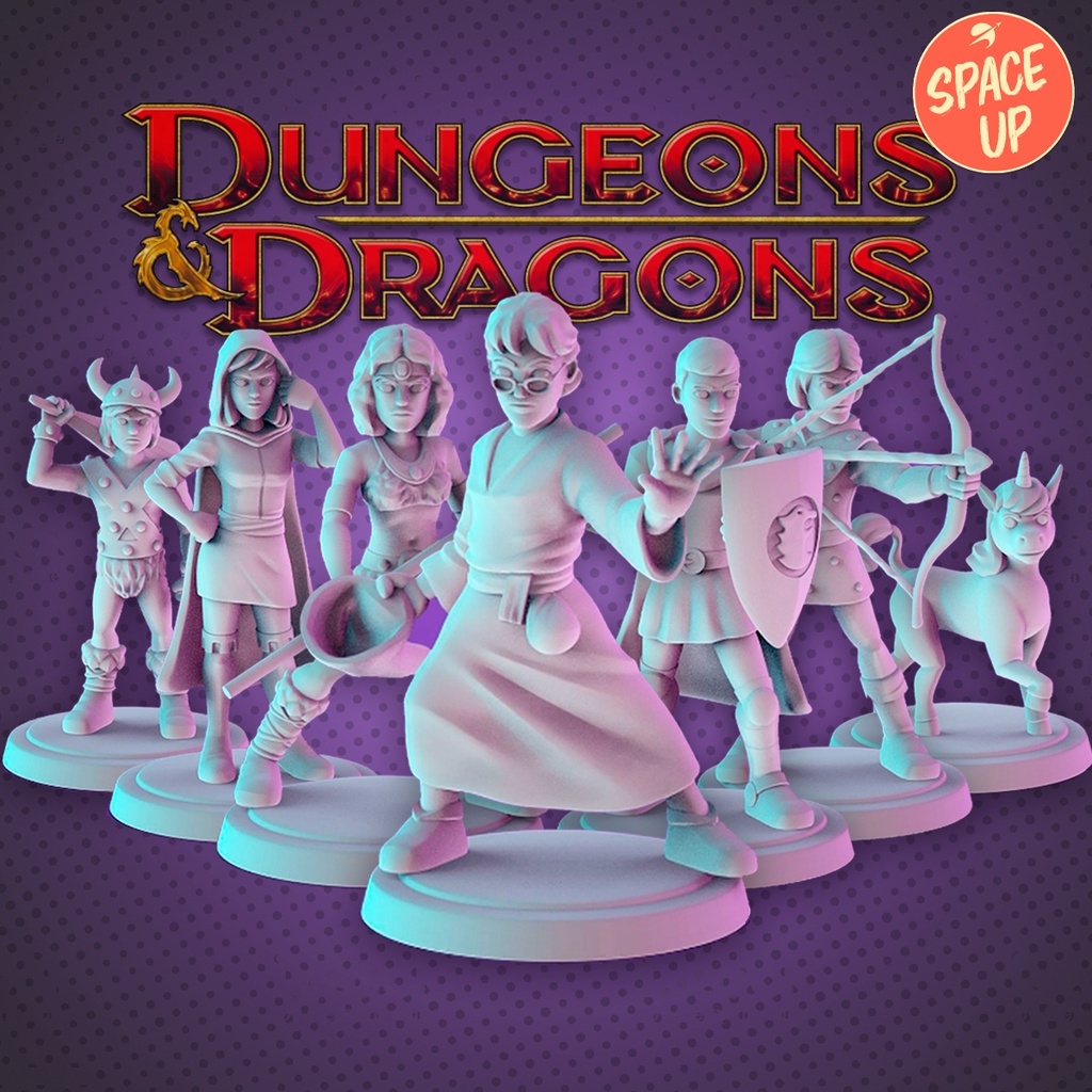 Caverna do Dragão Coleção Completa Miniaturas Para RPG Pintura Decoração e RPG Board Games - Edição Limitada