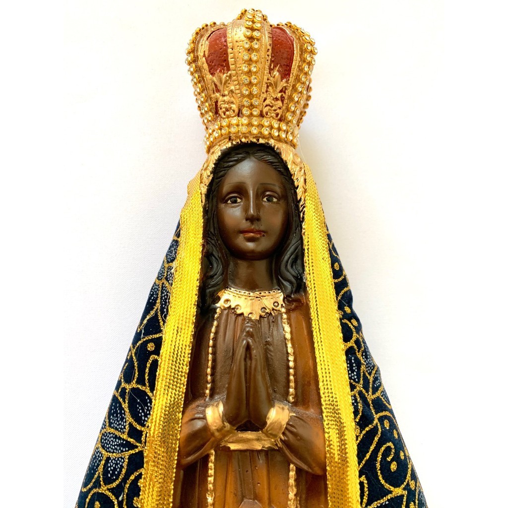 Imagem Nossa Senhora Aparecida 40 Cm Com Manto Brilho